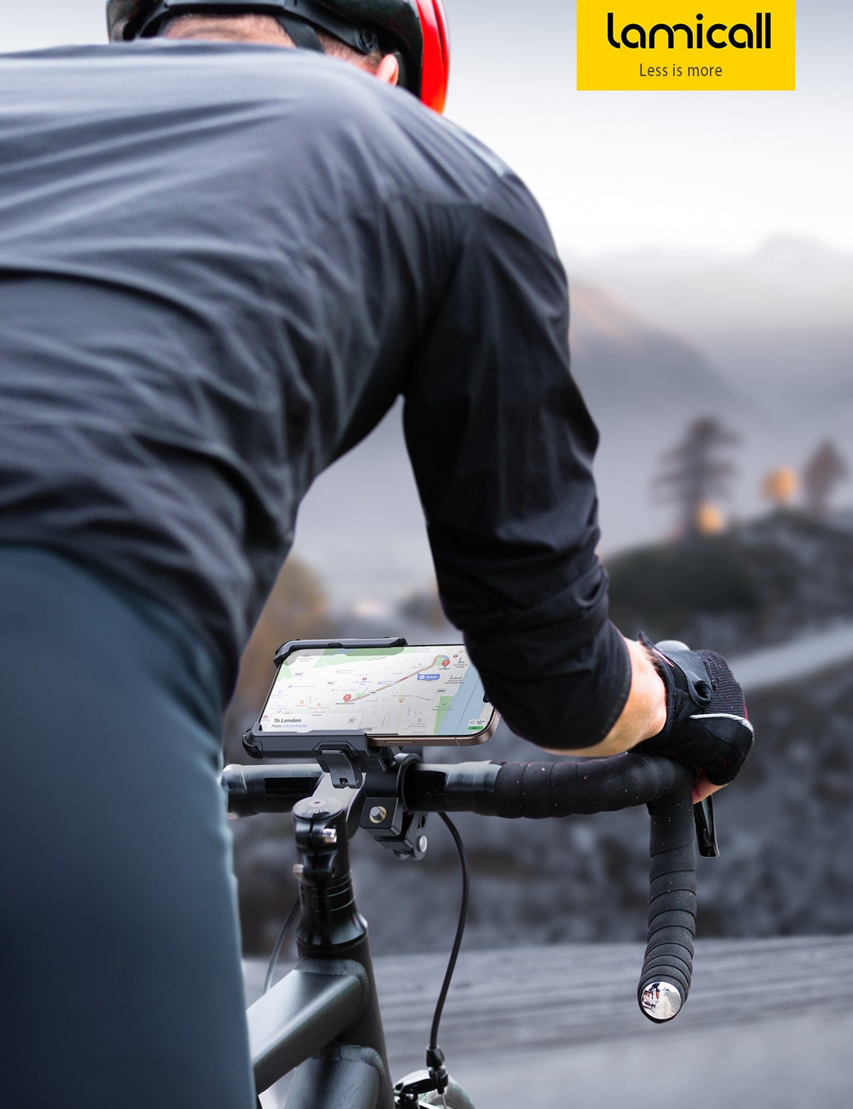 Motorcycle Bike Phone Mount Bike Holder Clamp Scooter Handlebar Clip