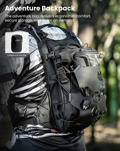Motorcycle Adventure Backpack 9L Waterproof Bag for Men Women Dual Sport Hiking