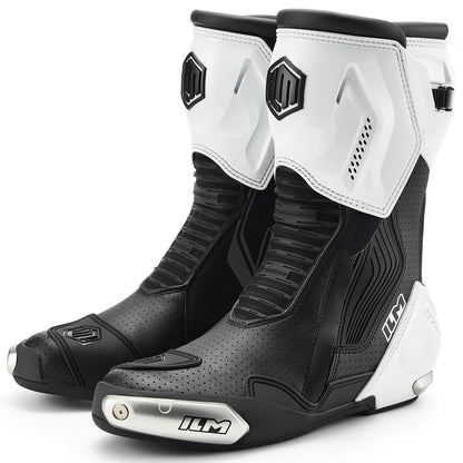 Motorcycle Racing Boots Enhanced Ventilation Anti Slip Street Riding Sport Footwear CE Protective Gear