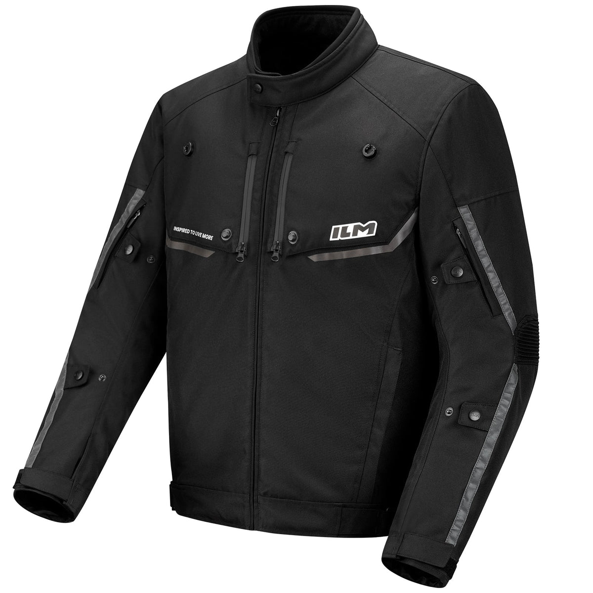 Motorcycle Riding Jacket with CE Armor and Detachable Waterproof Thermal Liner Dual Sport