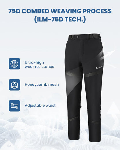 Motorcycle Riding Pants Armor Flow with Pads Summer Lightweight Mesh Pants