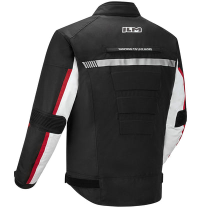 Motorcycle Riding Jacket with CE Armor and Detachable Waterproof Thermal Liner Dual Sport