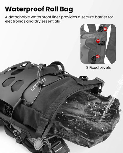 Motorcycle Adventure Backpack 9L Waterproof Bag for Men Women Dual Sport Hiking