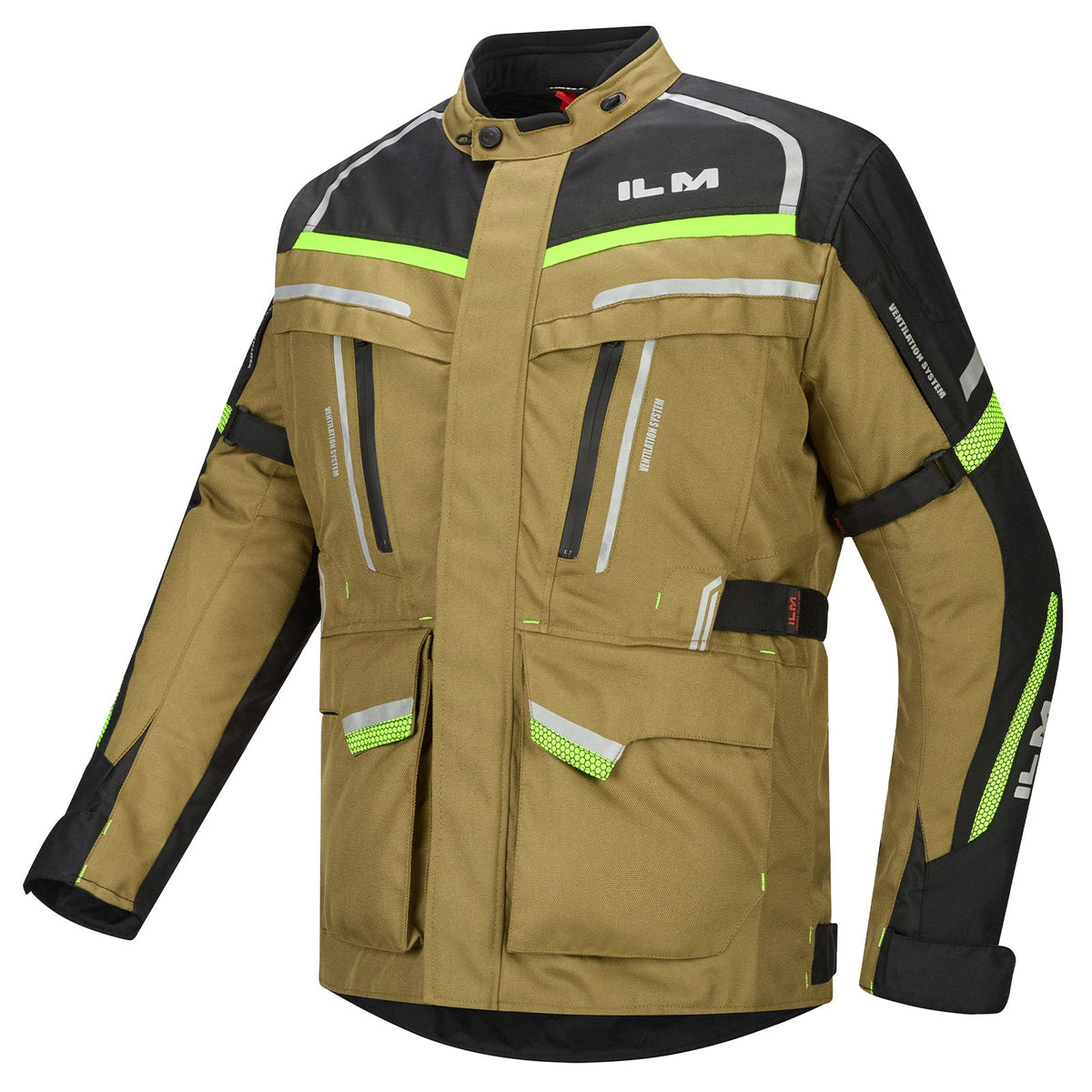 Men's Street Motorcycle Jacket with CE Armor and Detachable Thermal Liner Waterproof Adventure Touring Jackets