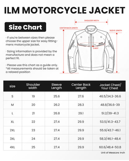 Motorcycle Riding Jacket with CE Armor and Detachable Waterproof Thermal Liner Dual Sport