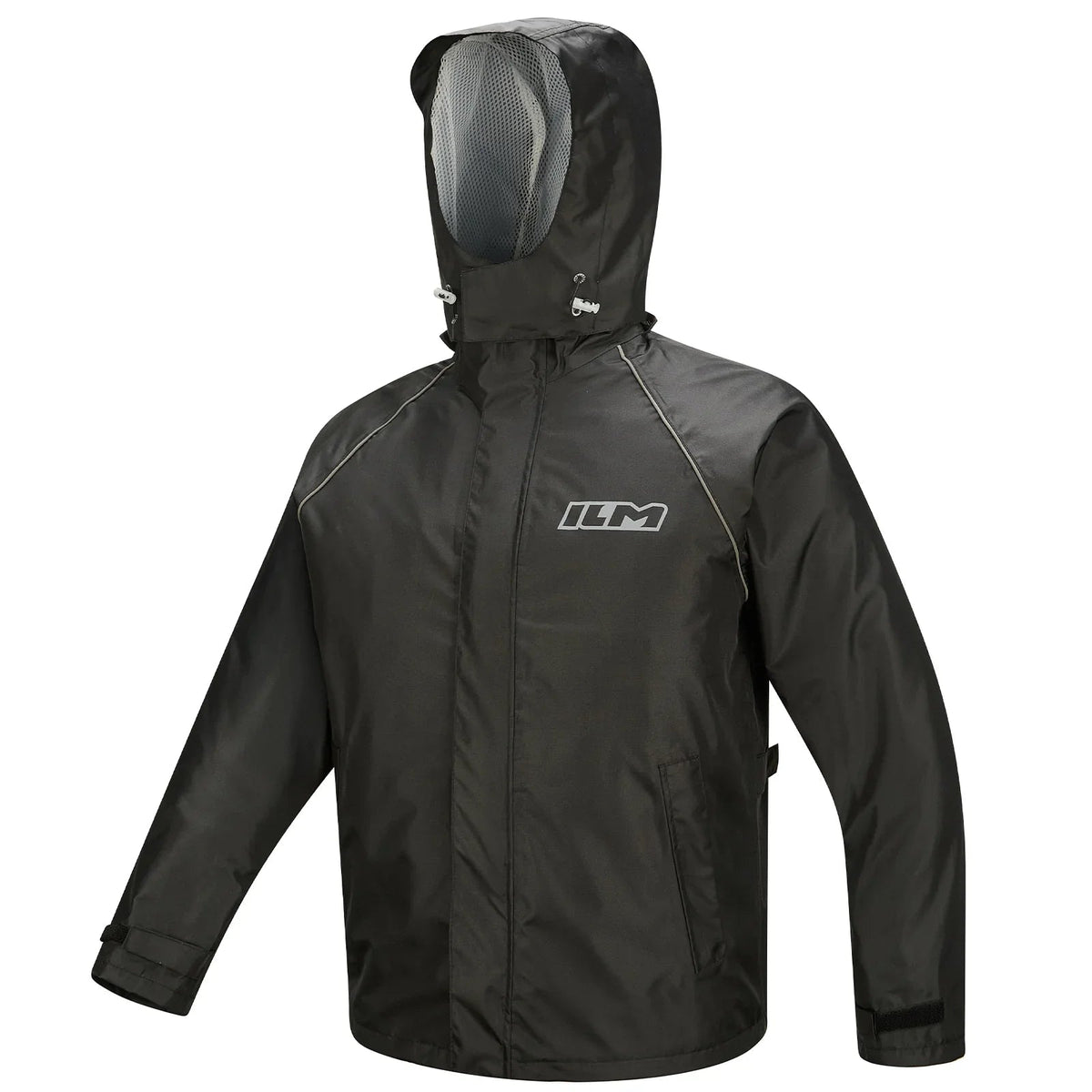 Motorcycle Rain Suit for Men 2 Piece Waterproof Jacket and Pants Hidden Shoe Cover Breathable Reflective