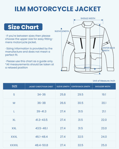 Men's Street Motorcycle Jacket with CE Armor and Detachable Thermal Liner Waterproof Adventure Touring Jackets