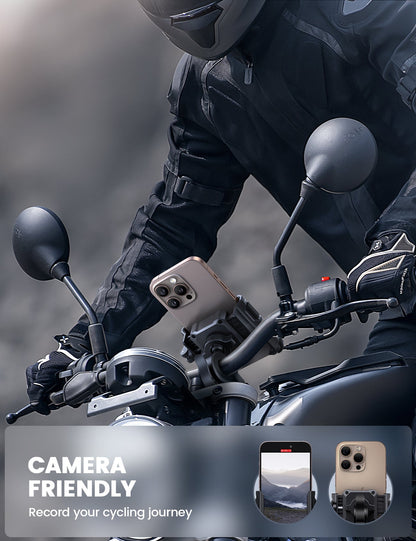 Motorcycle Bike Phone Mount Bike Holder Clamp Scooter Handlebar Clip