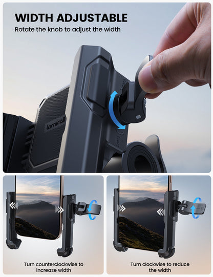 Motorcycle Bike Phone Mount Bike Holder Clamp Scooter Handlebar Clip
